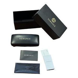 Versace Glasses Case with cleaning cloth & booklets